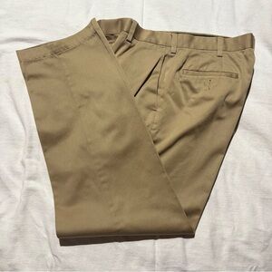 Savane Select Edition Men's Tan Chinos - Pleated Front Dress Pants